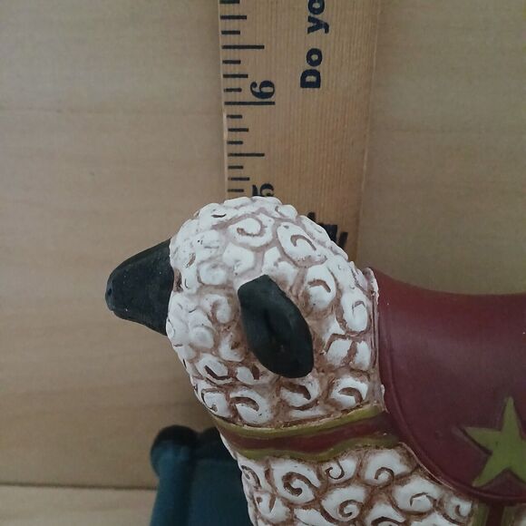 Rocking Sheep Figurine Children's Baby Nursery Room Decor Cute Fun 6.5 x 5.5 - Picture 12 of 12